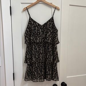 Gilli Black and Cream Mini Dress